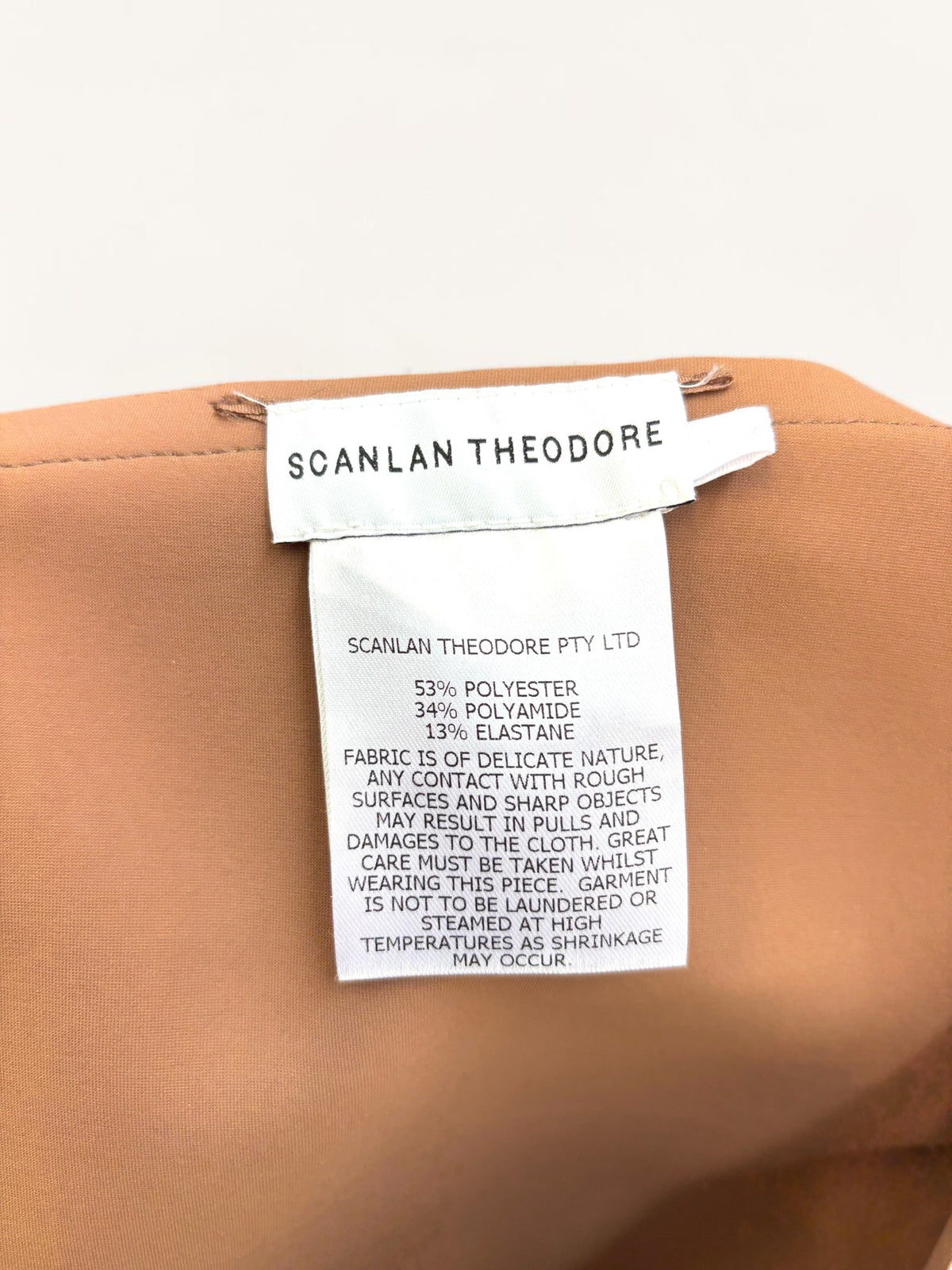 Scanlan Theodore Double Scuba Mini Dress in Chocolate — 8