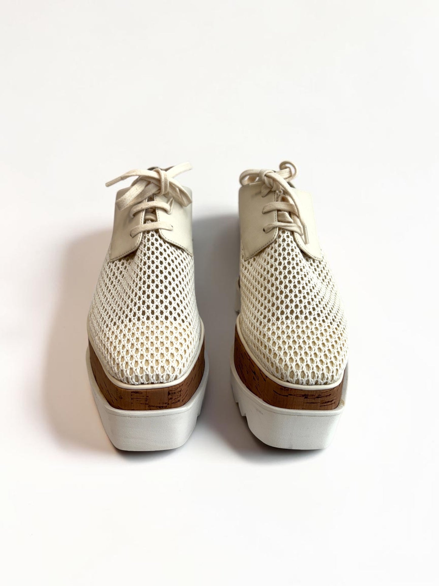 Stella McCartney Elyse Woven Mesh Platform Shoe -39.5