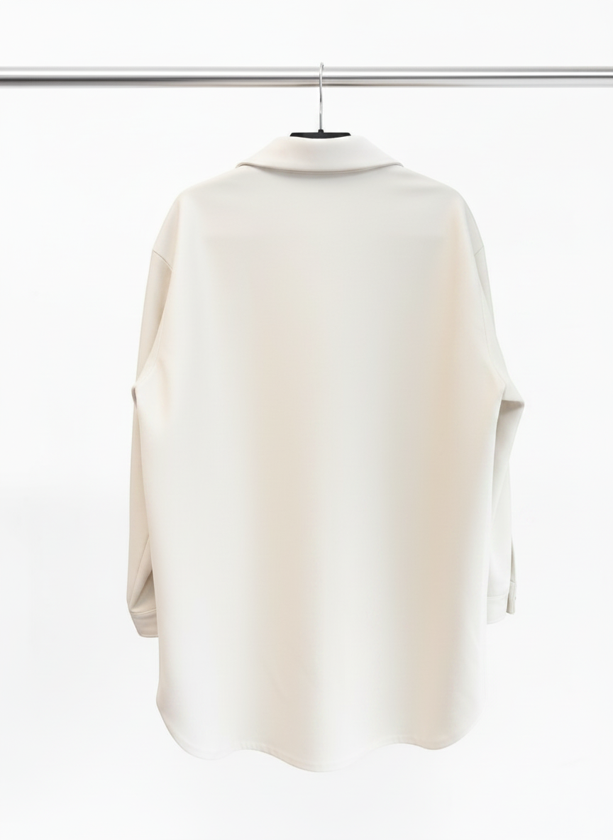 AJE Flourisher Braided Jacket – Ivory Vegan Leather – Size 12