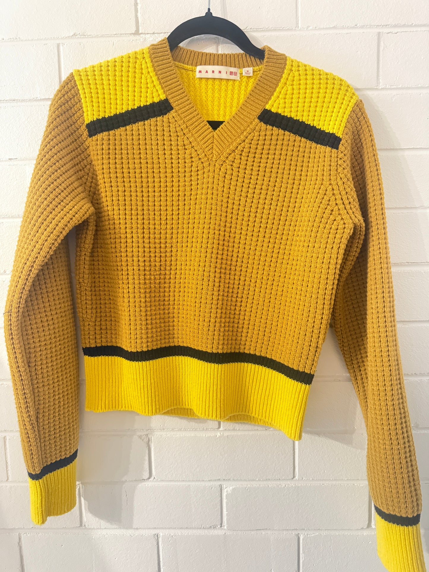 MARNI Popcorn V Neck Jumper