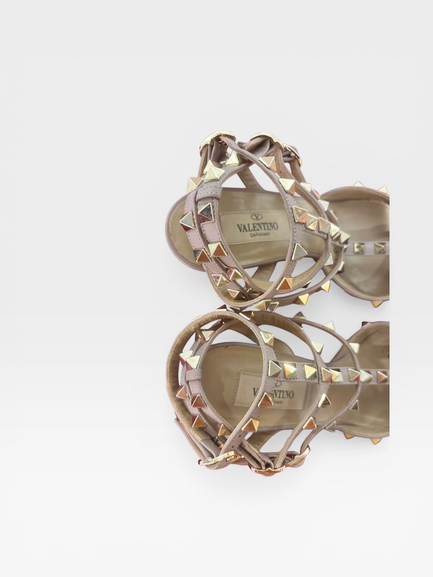 Valentino Garavani Rockstud Pointed Toe Caged Pumps