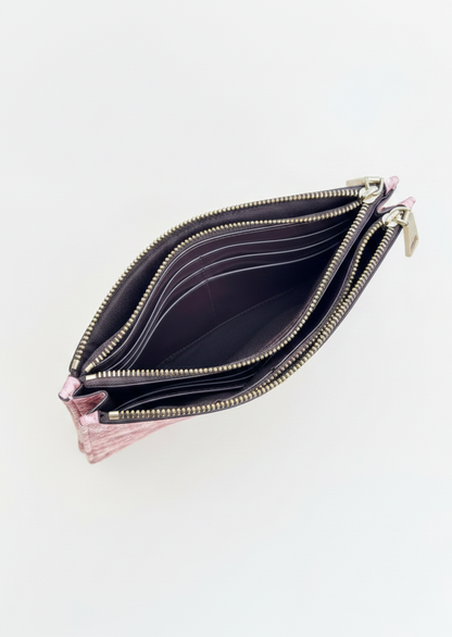 Coach snake skin Clutch in pink