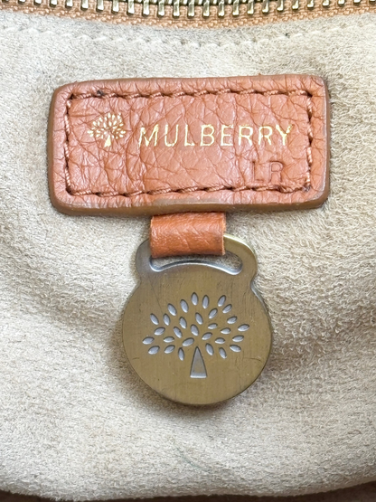 Mulberry Shoulder Bag — Brown & White Leather