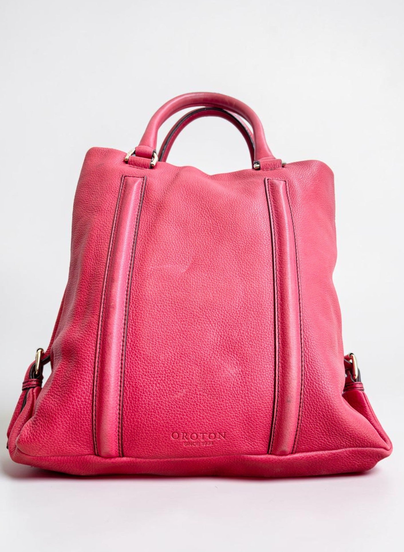 Oroton Large Red Leather Tote
