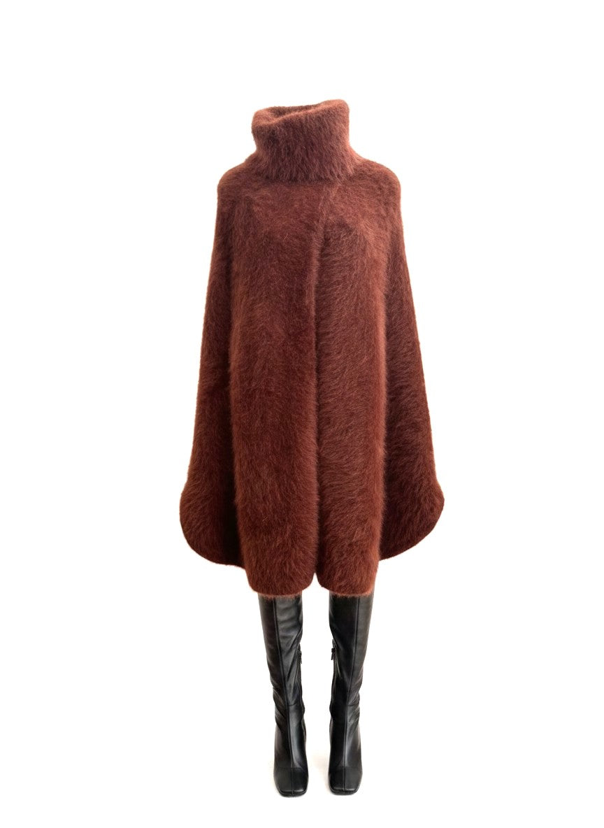 Scanlan Theodore Super Angora Tan Cape- S/M