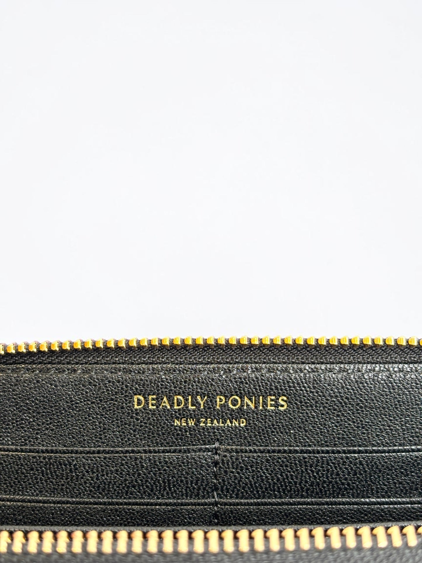 Deadly Ponies Leather Leather Wallet Brand New