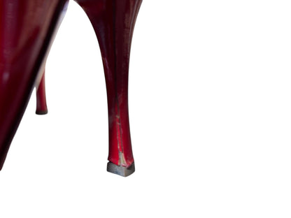 Christian Louboutin Maryl 120 Red Patent Peep Toe Pumps – EU 38 – Platform Designer Heels Red Sole