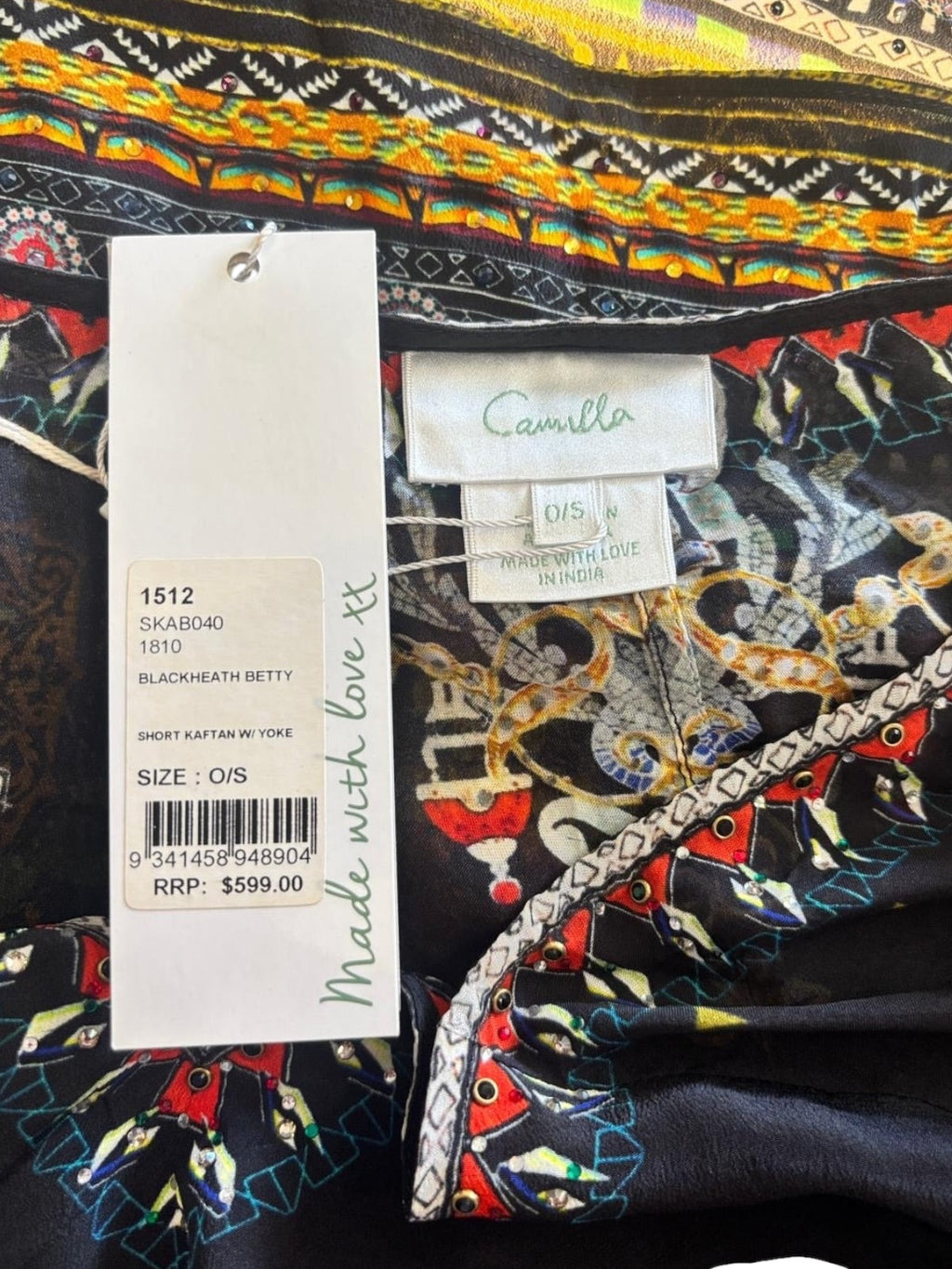 Camilla Black Heath Betty dress - O/S