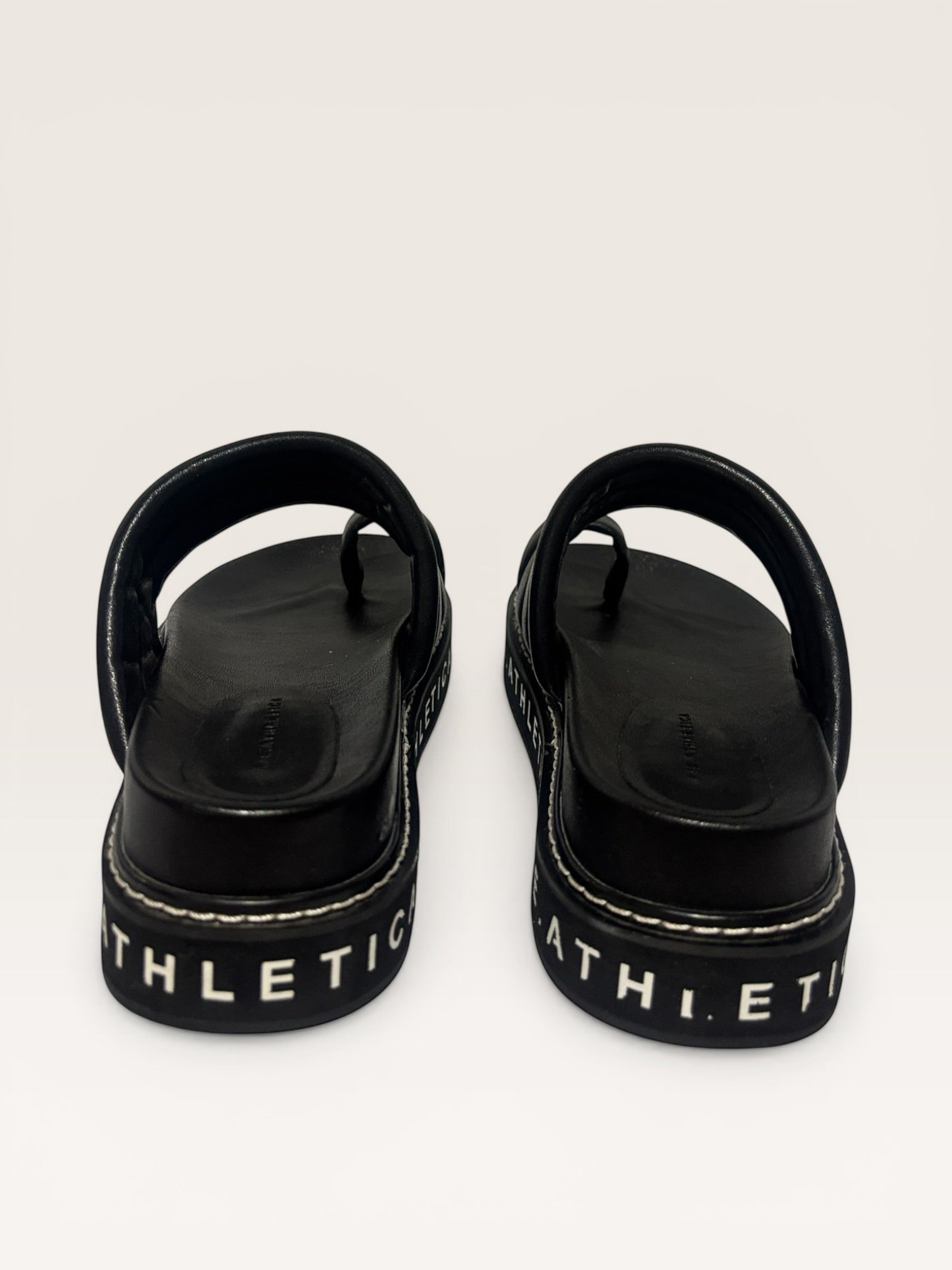 AJE Athletica Platform Slides in Black- 38