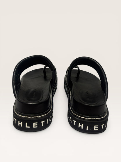 AJE Athletica Platform Slides in Black- 38