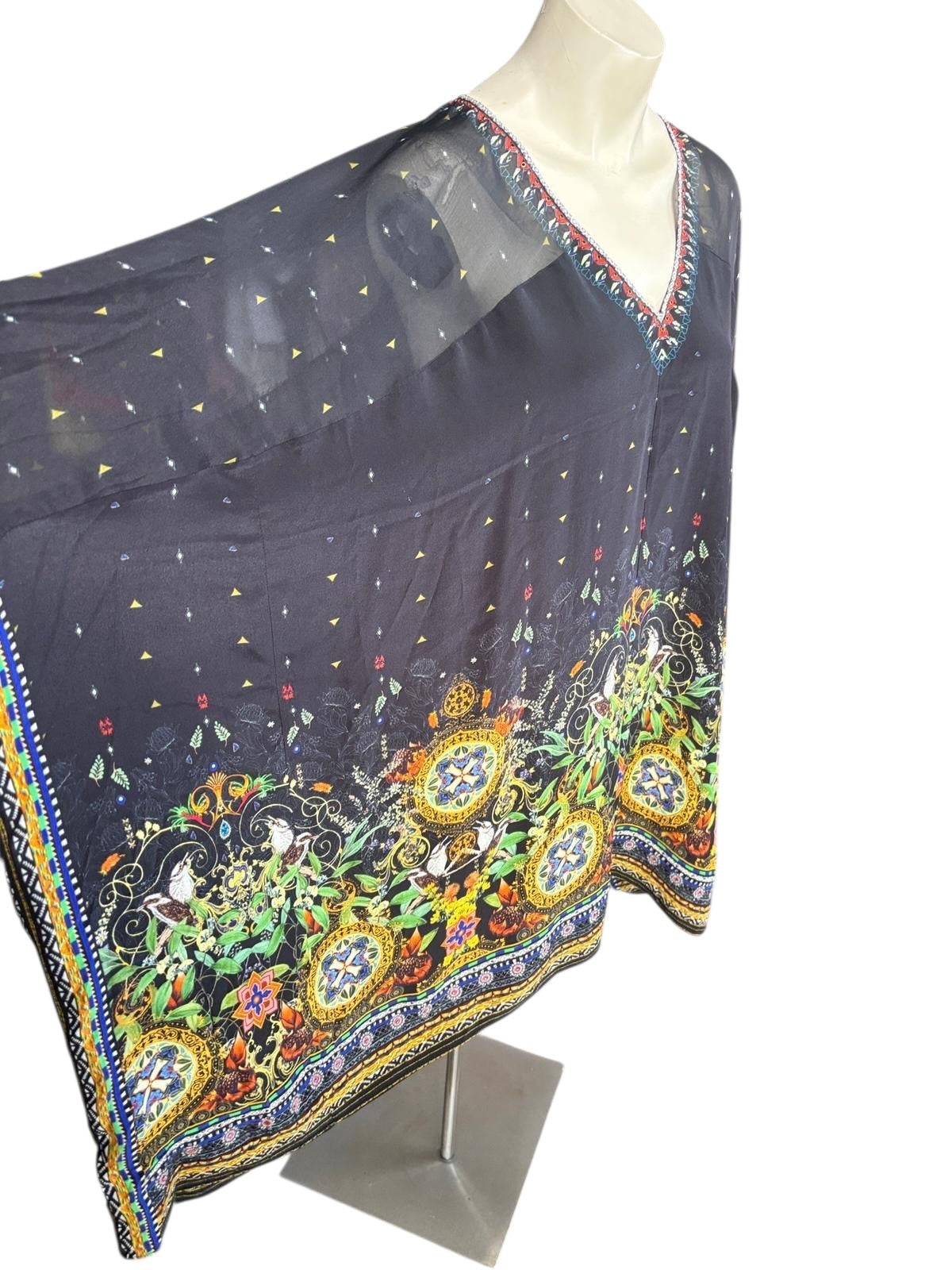 Camilla charcoal kaftan, alternate view
