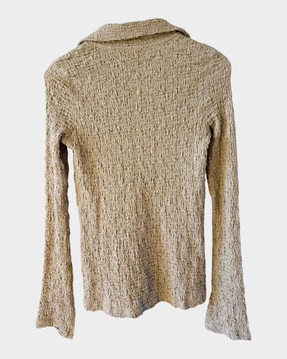 ODE Marly sand beige knit two-piece set — Size S