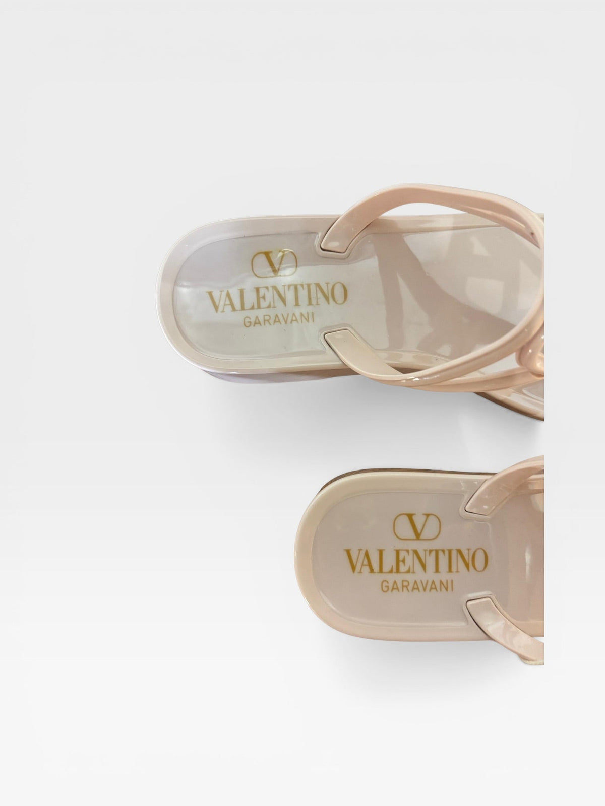 Valentino Garavani VLogo jelly sandals, pair top view