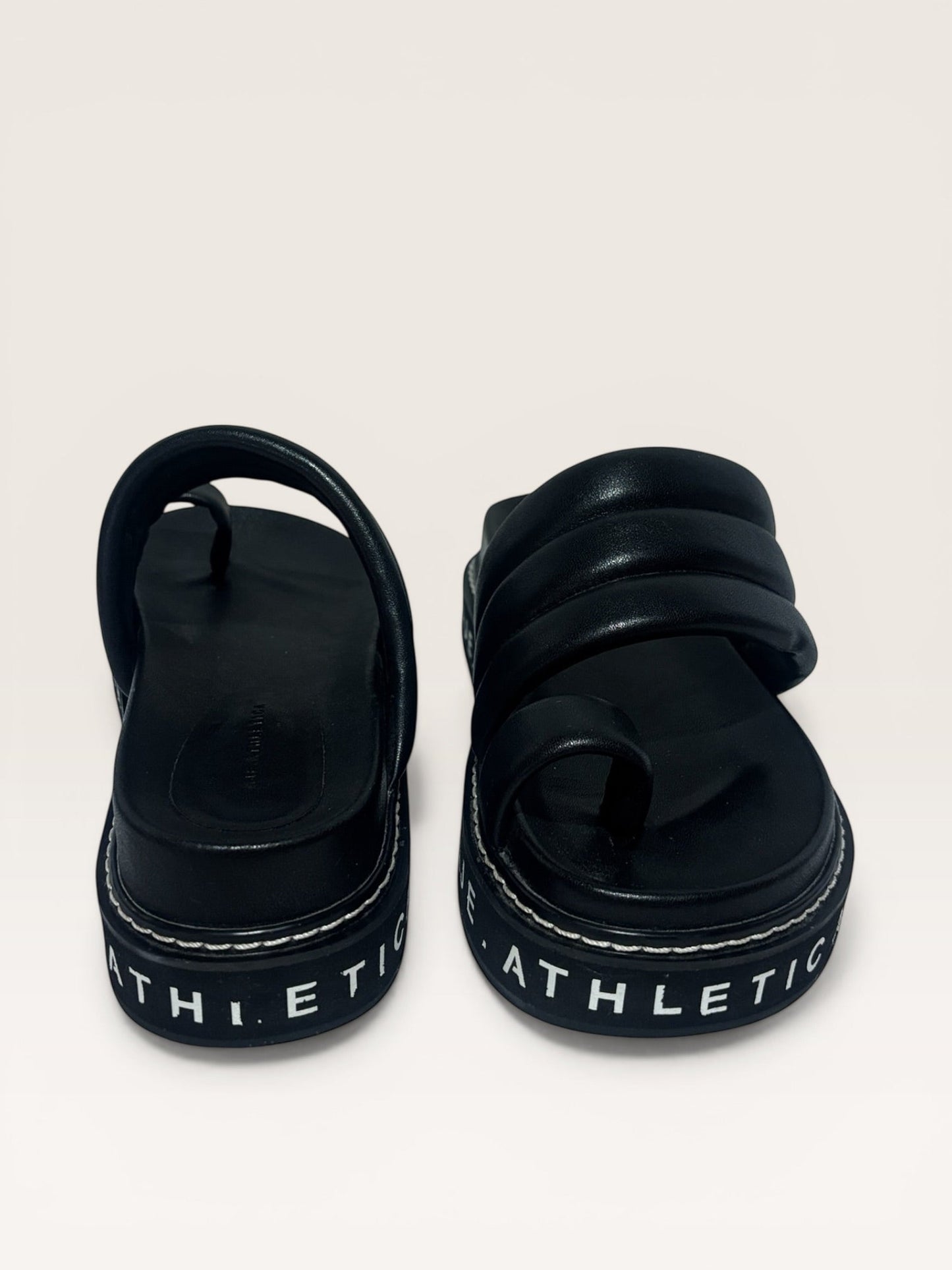 AJE Athletica Platform Slides in Black- 38