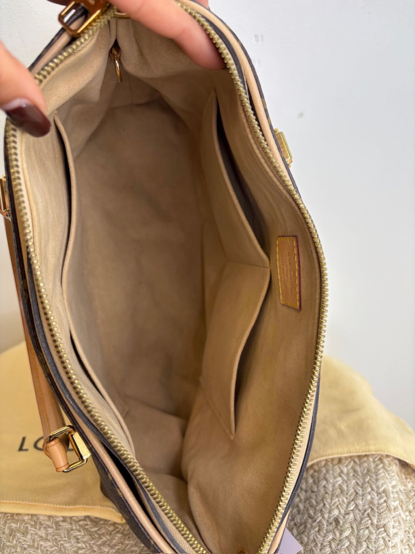 Louis Vuitton Pallas Momogram Dune full set
