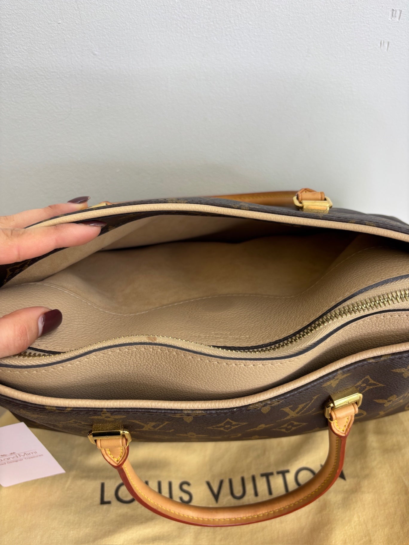 Louis Vuitton Pallas Momogram Dune full set