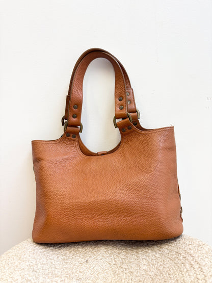 Mulberry Brown and White Shoulder bag