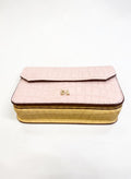 Danse Lente Gigi XS — Blush Croc-Embossed Leather