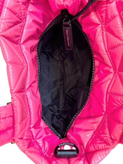 Vee Collective Mini Tote — Hot Pink Quilted Nylon