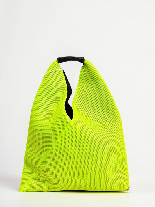 MM6 Maison Margiela Japanese Tote — Neon Mesh Triangle Bag