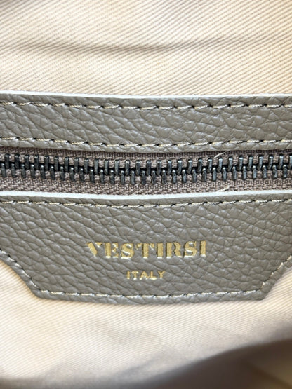 Vestirsi Taupe Italian Leather Slouchy Hobo Bag — New With Tags