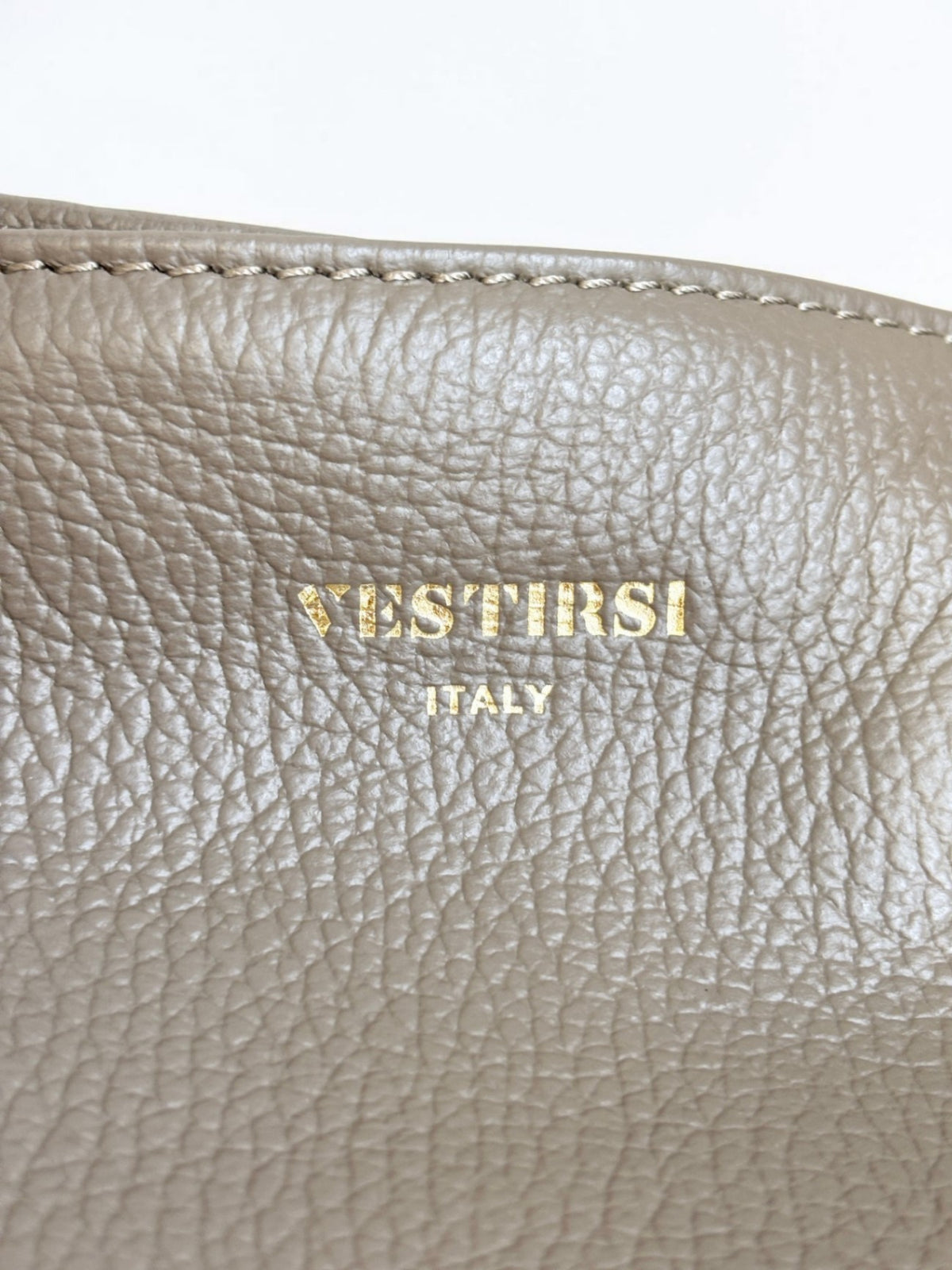 Vestirsi Taupe Italian Leather Slouchy Hobo Bag — New With Tags