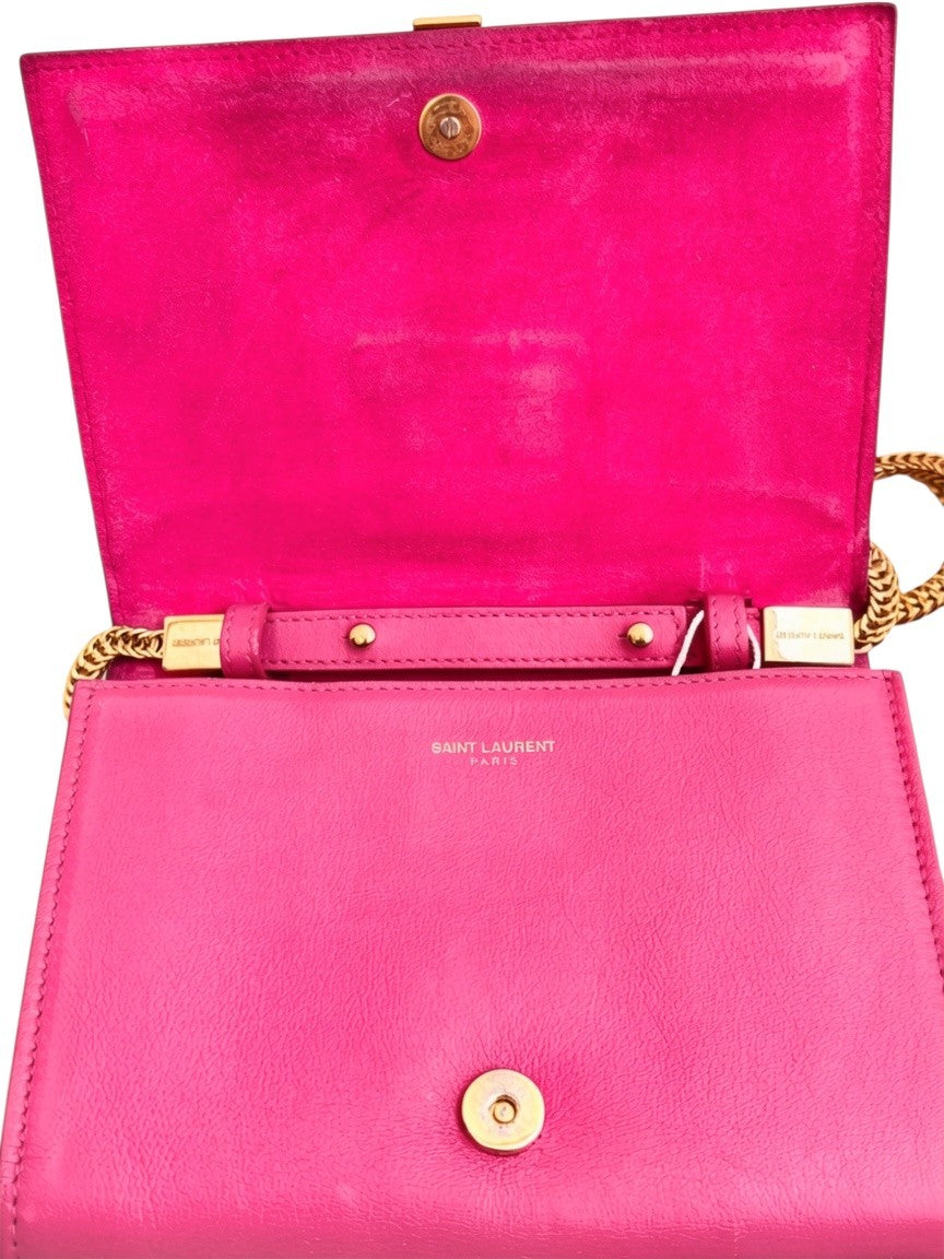 Saint Laurent Chyc Mini Crossbody Red Rose