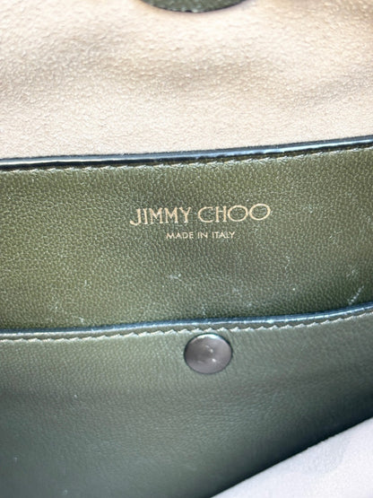 Jimmy Choo Raven Shoulder Bag – Khaki Leather