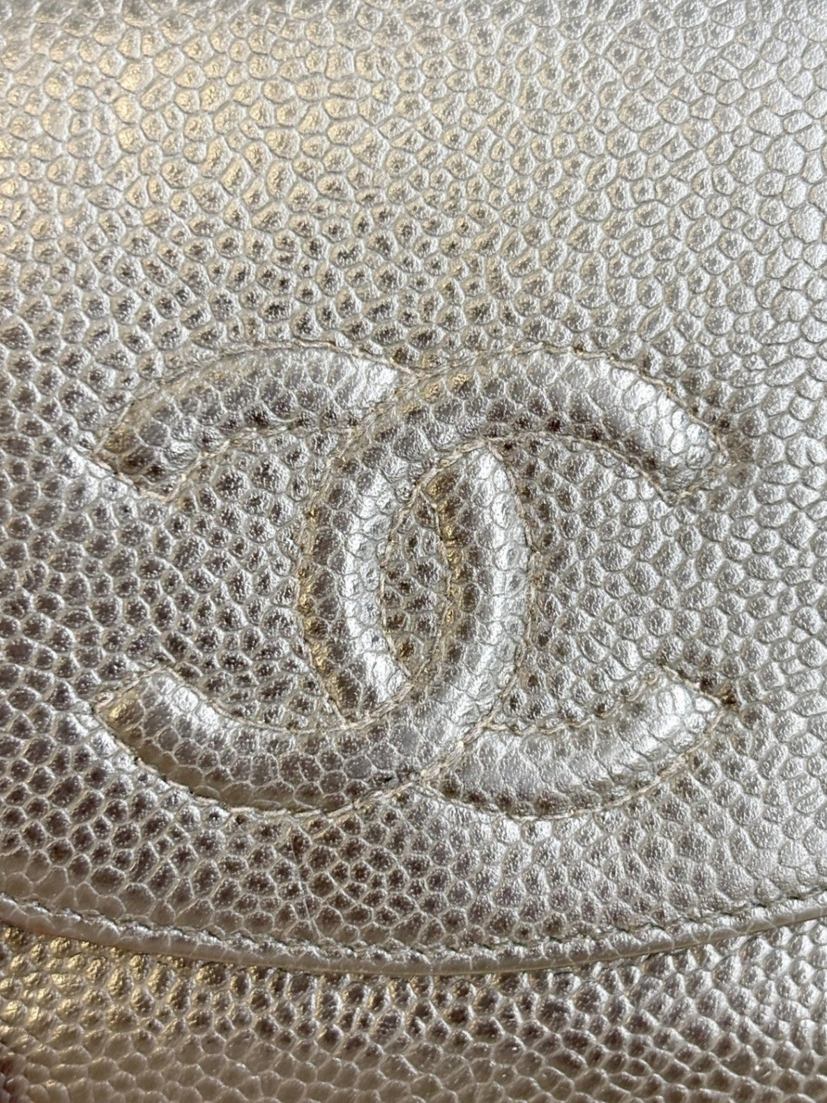 Chanel Vintage Small Caviar Black Wallet