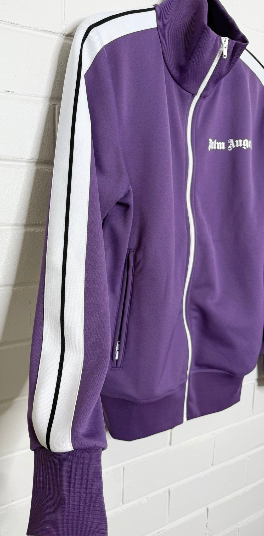 Palm Angels Purple Track Jacket Size S – Like New Streetwear Designer Authentic