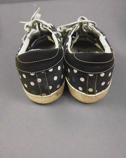 Golden Goose Superstar Sneakers – Black Polka Dot Print, NWT in Box- Size 37