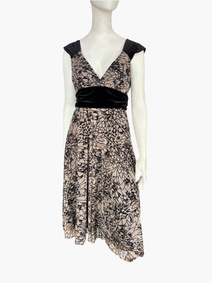 George velvet and Lace Dress- Size 10