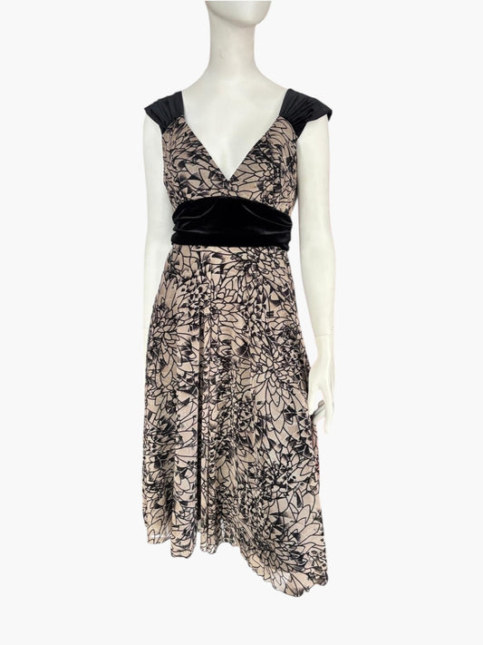 George velvet and Lace Dress- Size 10