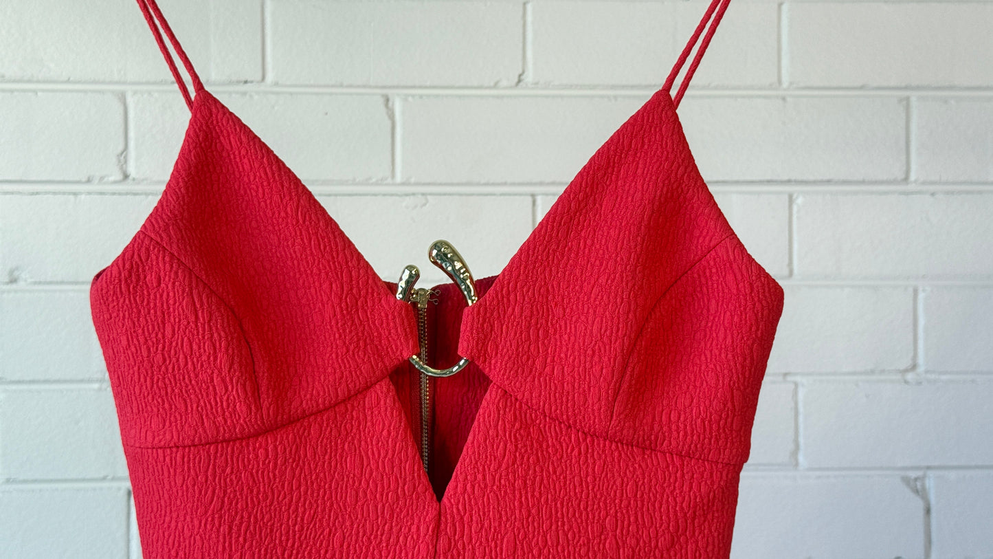 Rebecca Vallance Romy Mini Dress Red Size 8 – Like New Cocktail Party Designer