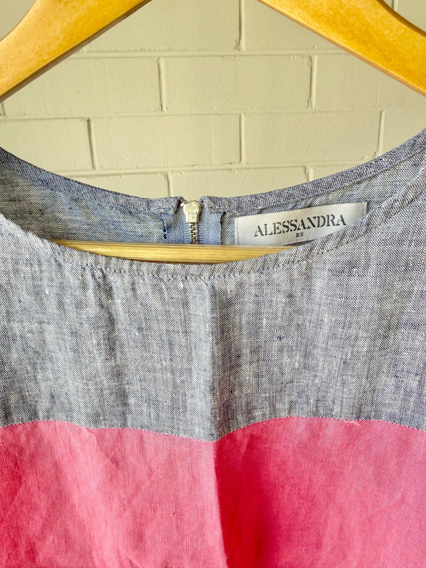 Alessandra Picnic Linen Dress- XS