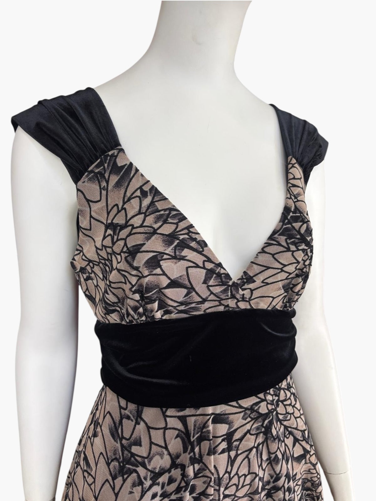 George velvet and Lace Dress- Size 10