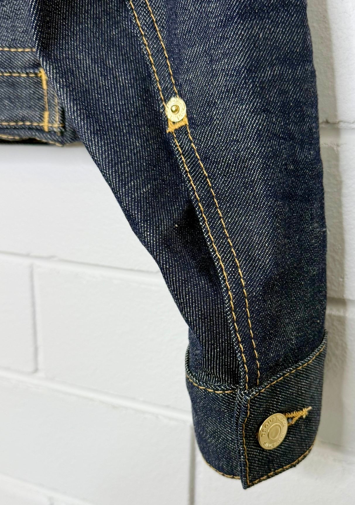 Dsquared2 Denim Jacket & Skirt Set SZ 38/40 Dark Wash NWT Condition