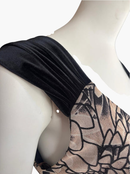 George velvet and Lace Dress- Size 10