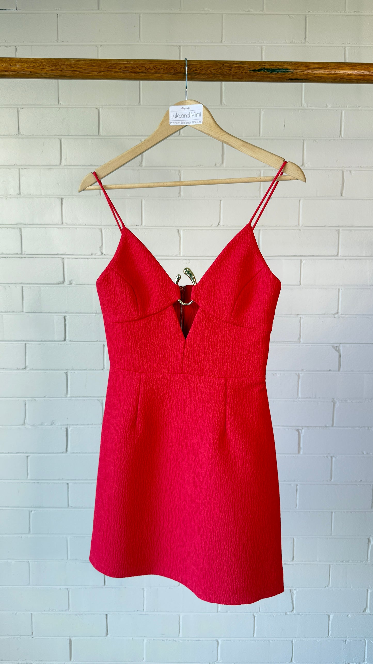 Rebecca Vallance Romy Mini Dress Red Size 8 – Like New Cocktail Party Designer