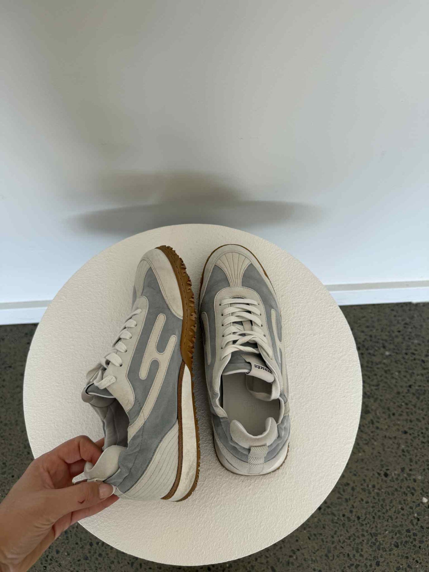 Hermès Jet Sneakers Suede & Leather - Size 38.5