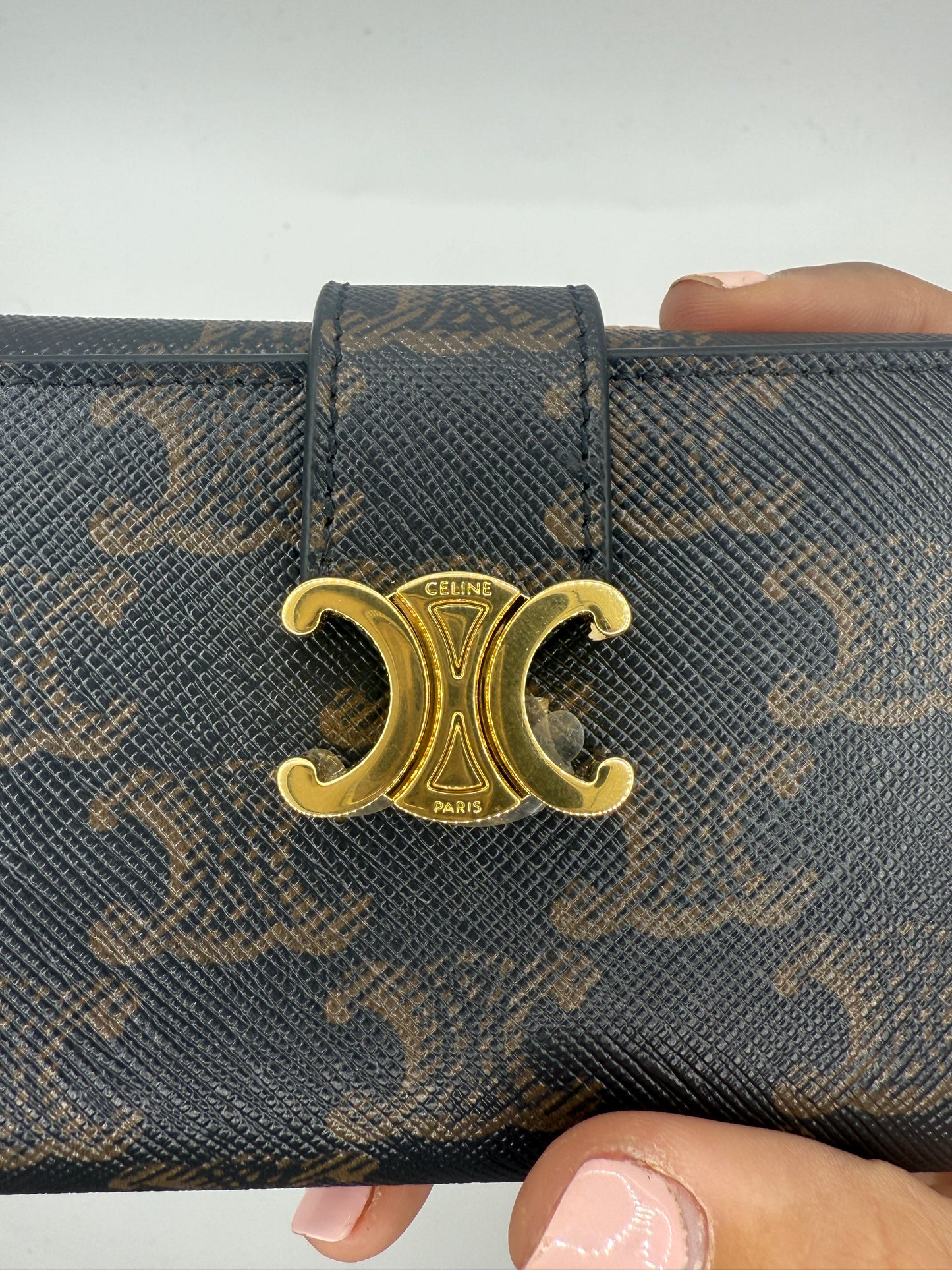 Celine Fine Strap Wallet Nino In Triomphe Canvas NWT