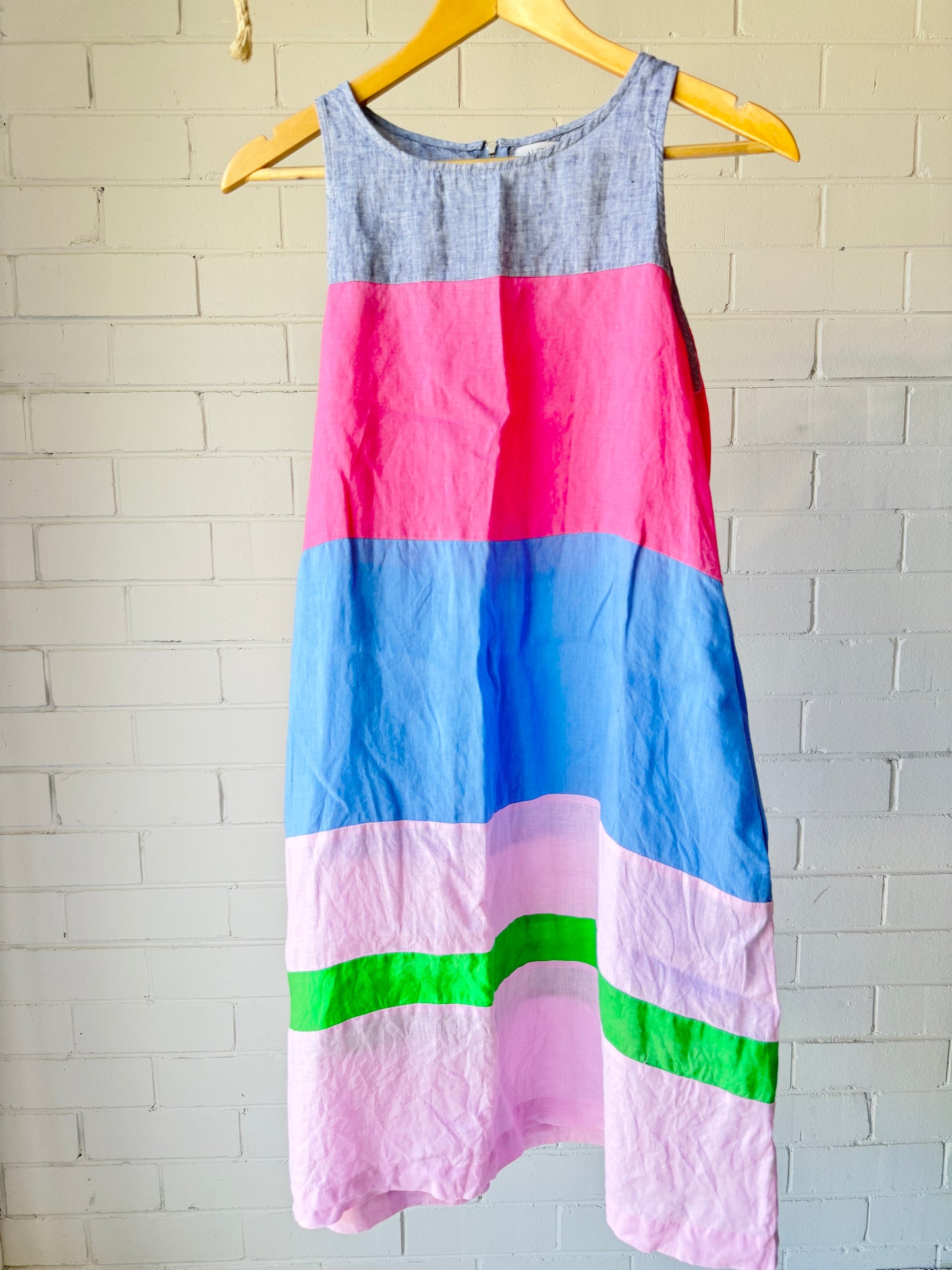 Alessandra Picnic Linen Dress- XS