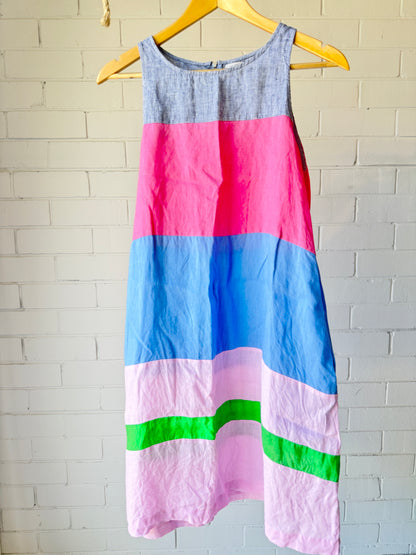 Alessandra Picnic Linen Dress- XS