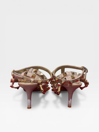 Valentino Garavani Rockstud Pointed Toe Caged Pumps