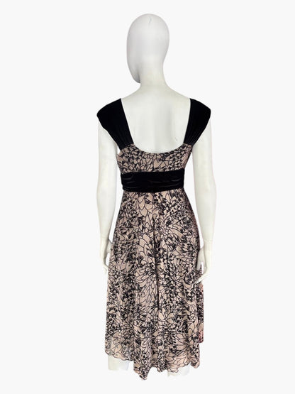 George velvet and Lace Dress- Size 10