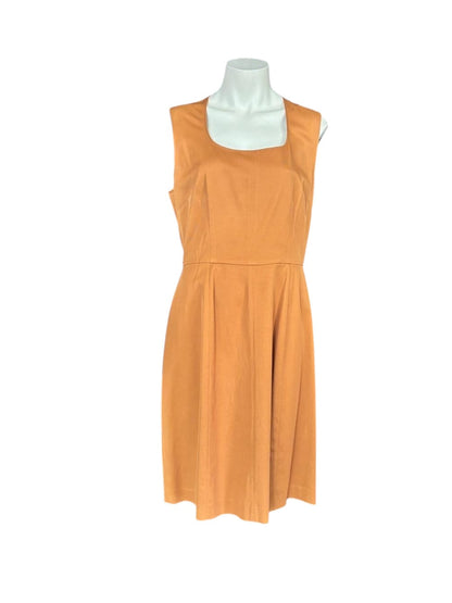 Moschino Cheap Chic Dress Orange Fit Flare Midi Dress | Designer Classic - 40