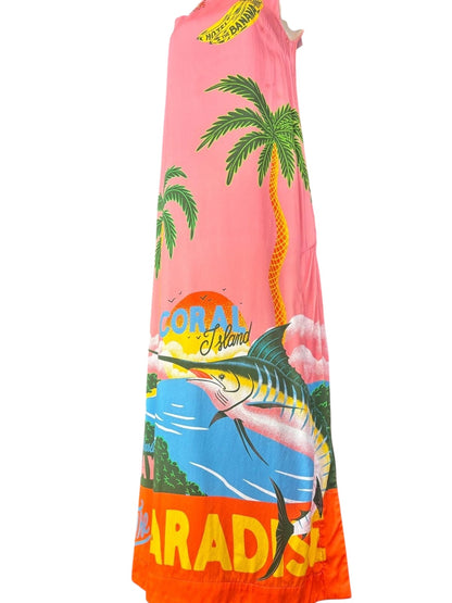 Alemais Paradiso Silk Midi Dress- Size 8-10