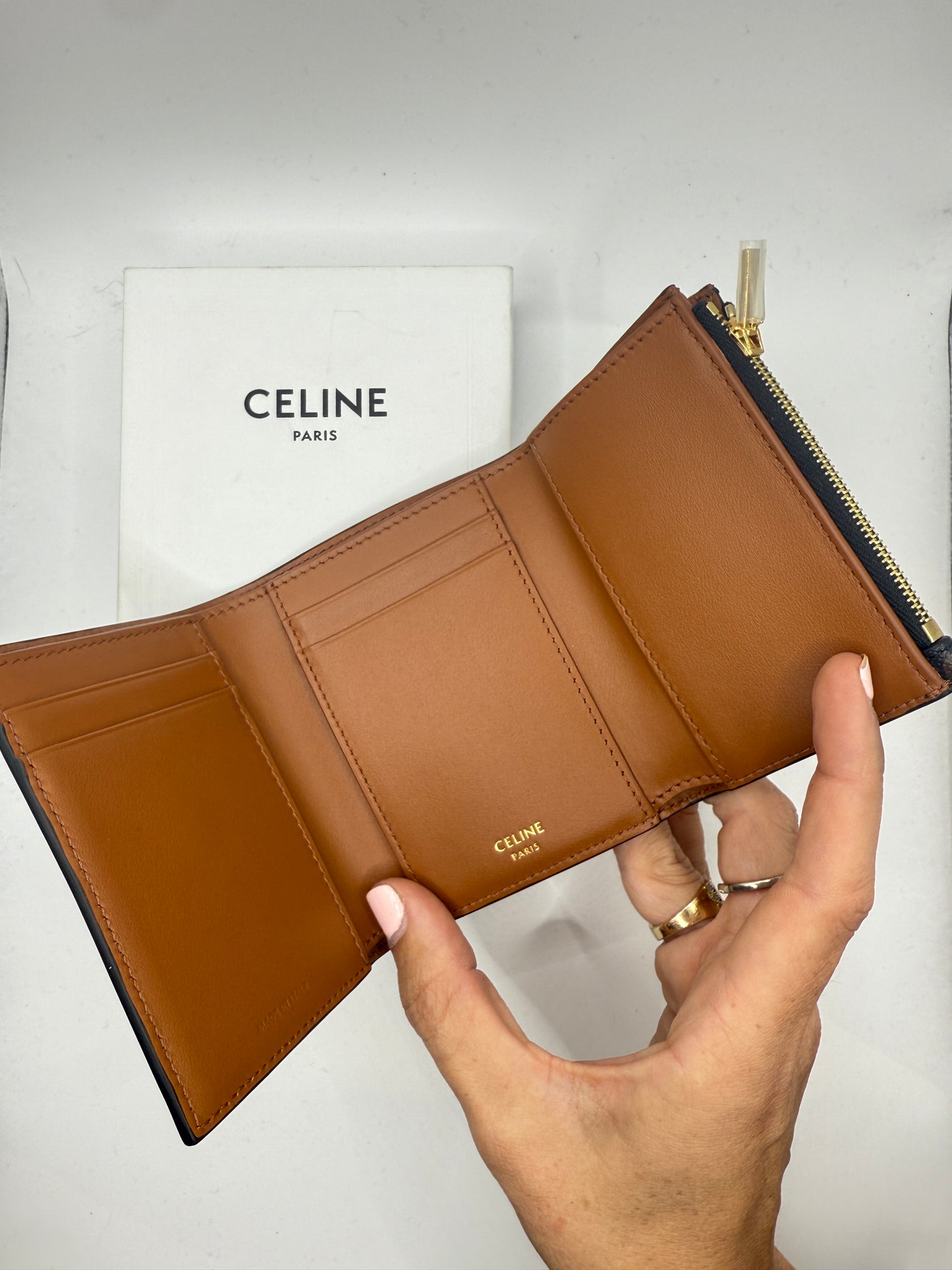 Celine Fine Strap Wallet Nino In Triomphe Canvas NWT