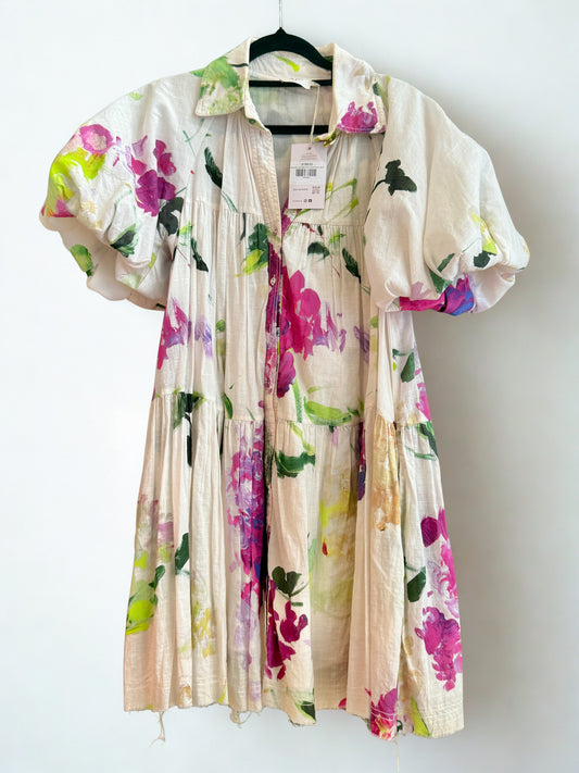 Aje Pablo Smock Floral Dress- Size 6