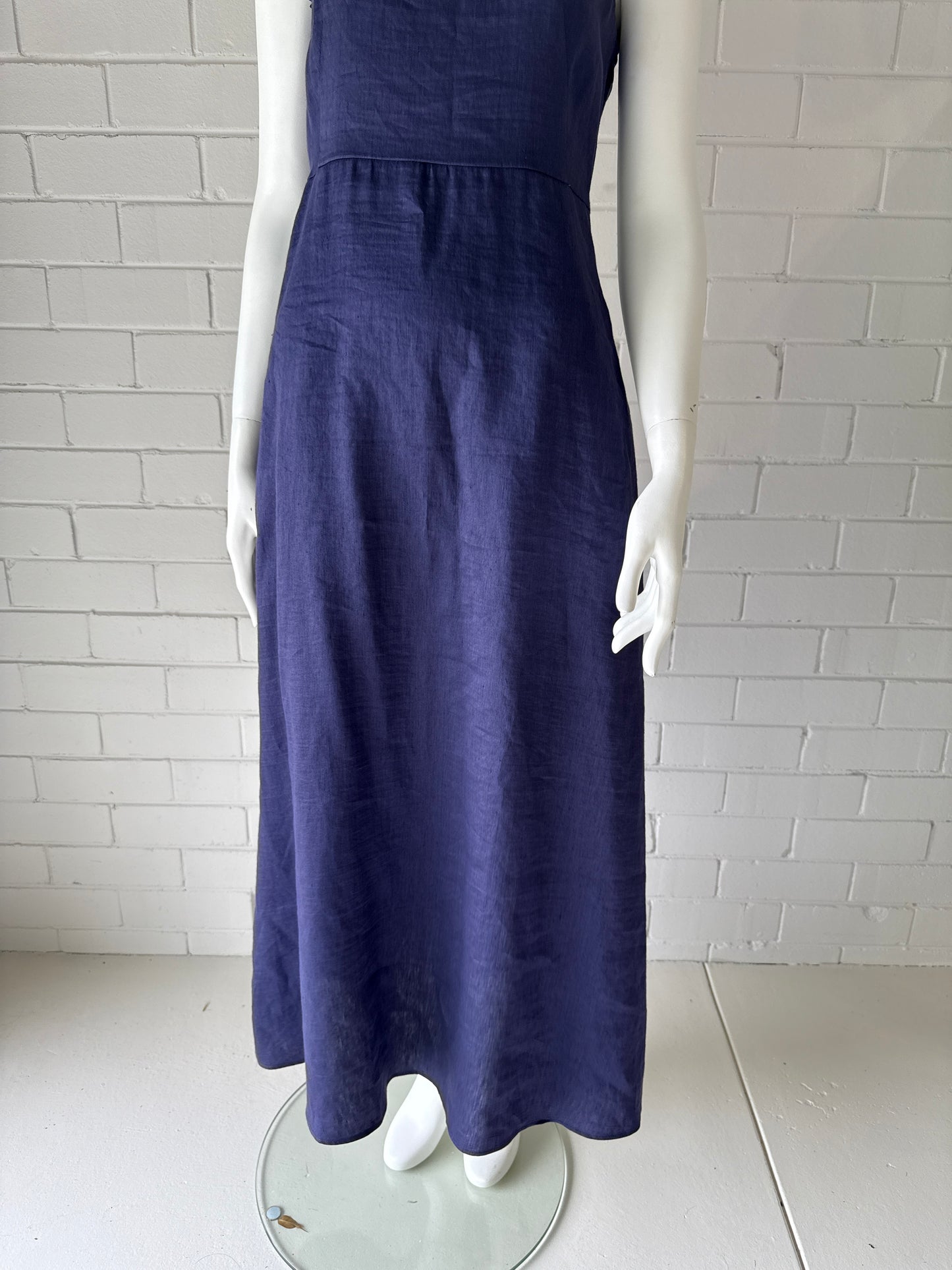 Max Mara Navy Sleeveless Midi Dress NWT Italian Designer- Size EU38
